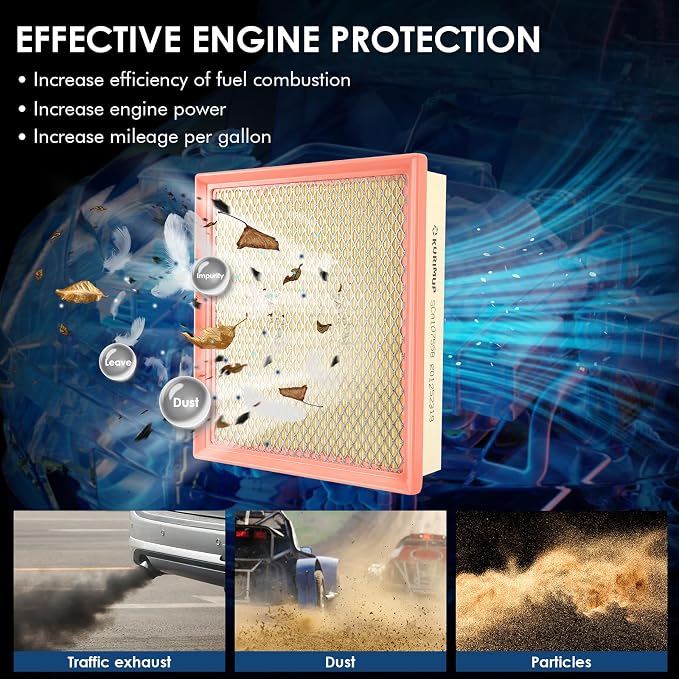KURIMUP CA10755 Replacement Engine Air Filter, Efficient Filtration Offers 99% - Image 3