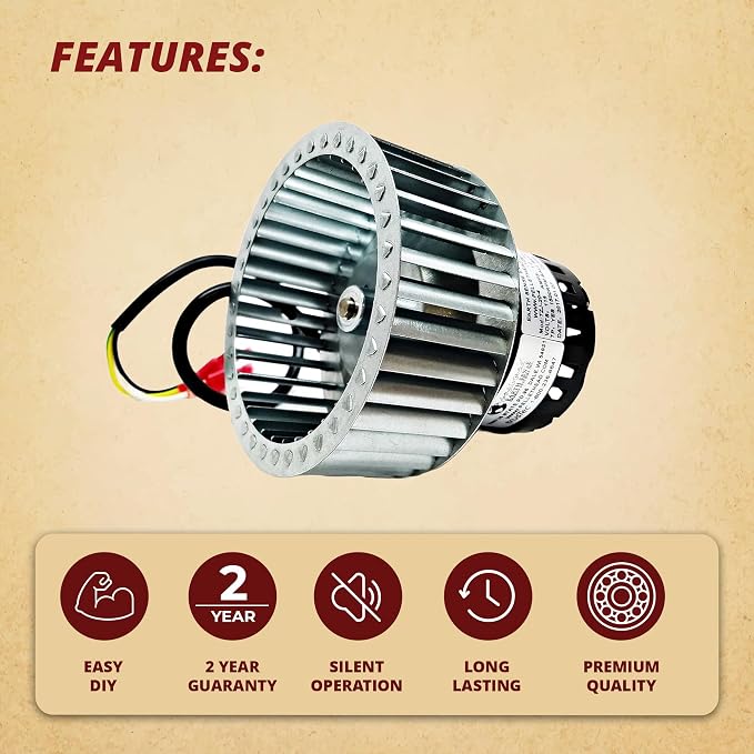 Harman 3-21-33647 Convection Fan Distribution Room Air Blower Fan Motor Only - Image 3