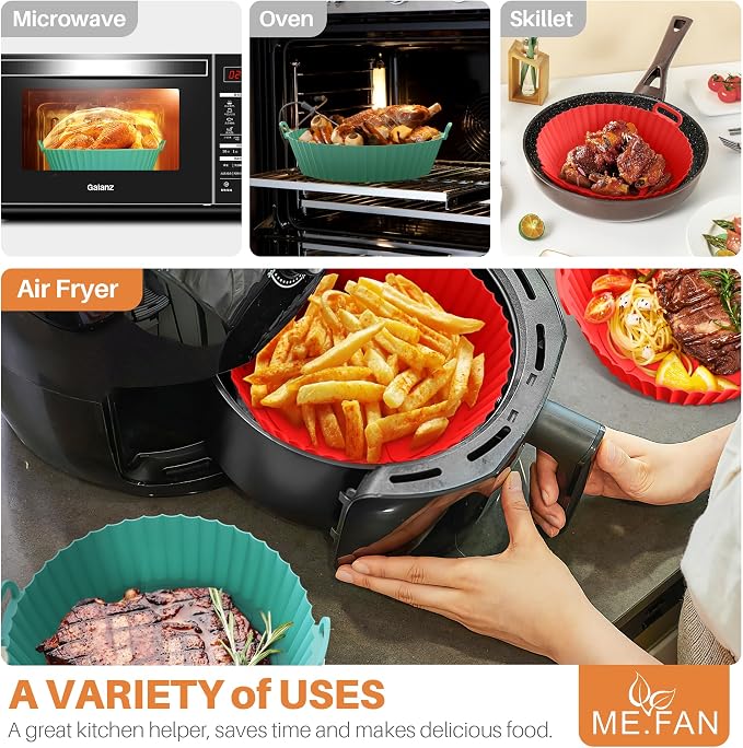 ME.FAN Air Fryer Silicone Liners - Image 5