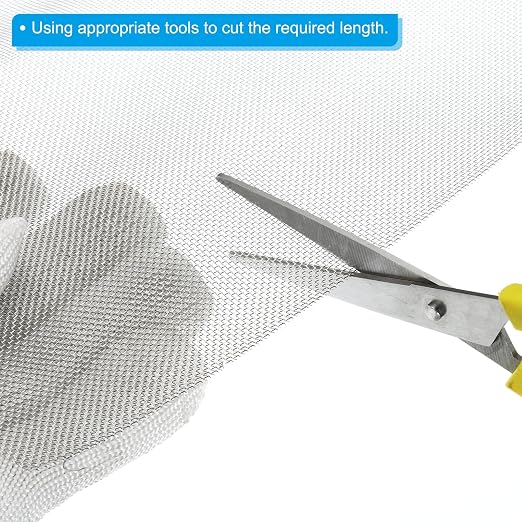 PATIKIL 40"L x 10"W Woven Wire Mesh, 26 Mesh 304 Stainless Steel Air Vent - Image 4