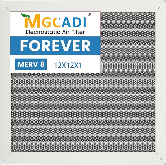12x12x1 HVAC Furnace Air Filter, Lasts a Lifetime, the Last HVAC Filter You by MGCADI