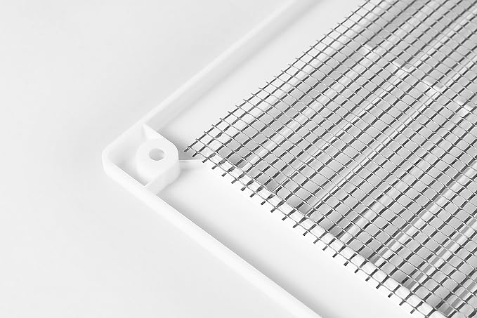 Awenta 6" x 10" Inch Rectangular Plastic White Ventilation Grille - Image 6