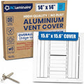 14x14 Aluminum 4-Way Air Flow Vent Cover Wall Ceiling Register Multi-Shutter by ACLAMINAIRE