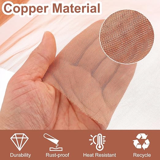 uxcell 2 Pack Copper Mesh - Image 3