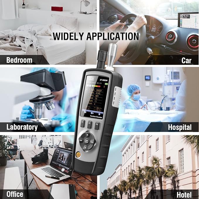CEM T.ax Included DT-9883M cleanroom Particle Counter PM2.5/10 HCHO CO2 TVOC - Image 7