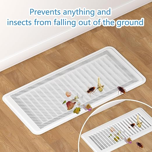 Hon&Guan Floor Vent Covers, Strong Magnetic Air Filters, 4.7x10.2'' PVC Floor - Image 4