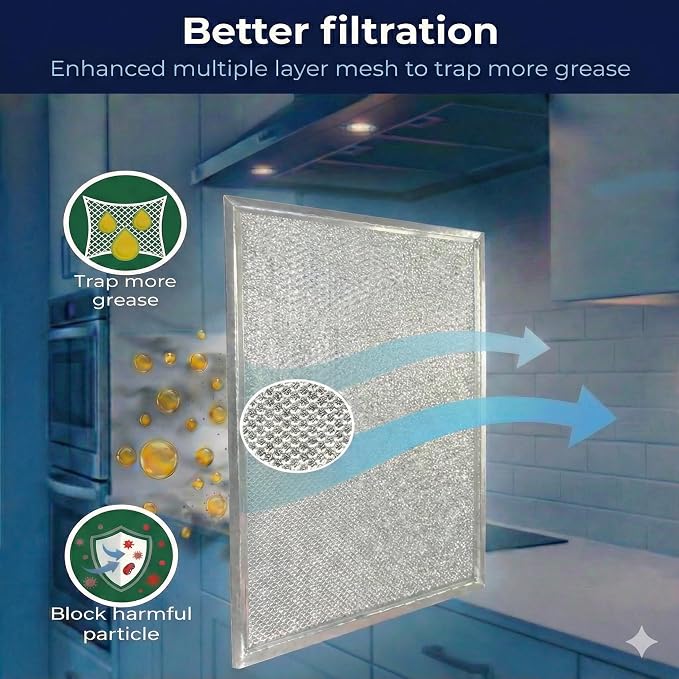 2X Range Hood Vent Filter 10.5" x 8.75" - Image 7