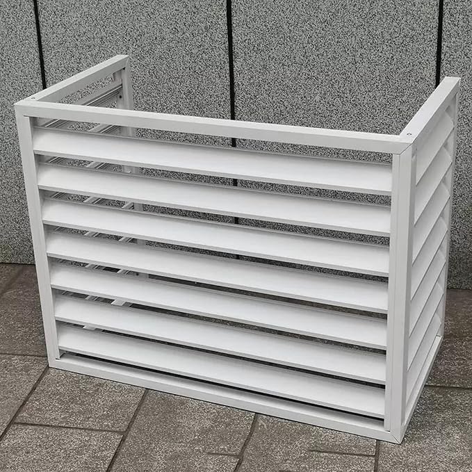 Freestanding Louvered Space Divider, outdoor garbage can enclosures, balcony by Unknown
