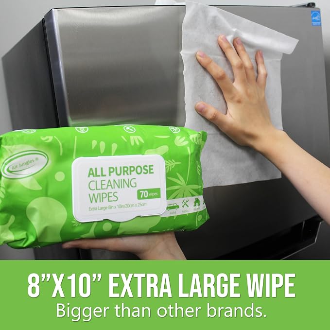Air Jungles All Purpose Car and Home Cleaning Wipes, Electronic Wipes, 3in1 - Image 3