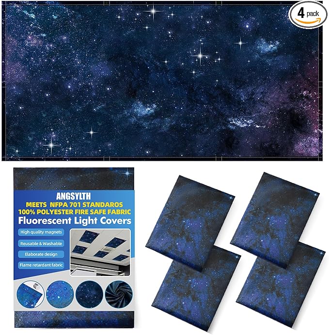 ANGSYLTH 4 Pcs Fluorescent Light Covers by ANGSYLTH