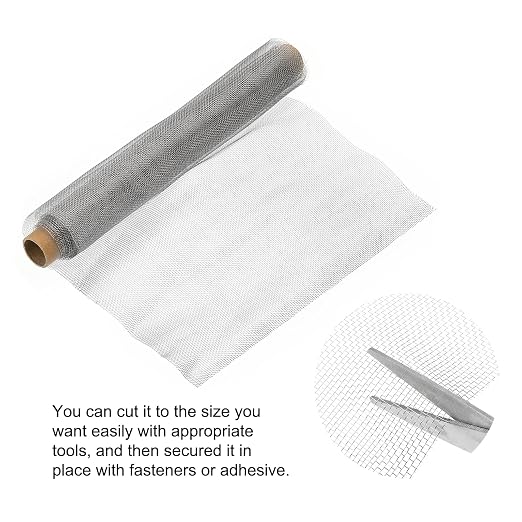 PATIKIL 304 Stainless Steel Wire Mesh Screen, 20 Mesh Woven Air Vent Filter - Image 3