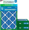 Filterbuy 14x25x4 Air Filter MERV 13 Optimal Smoke & Allergy Defense, by Filterbuy