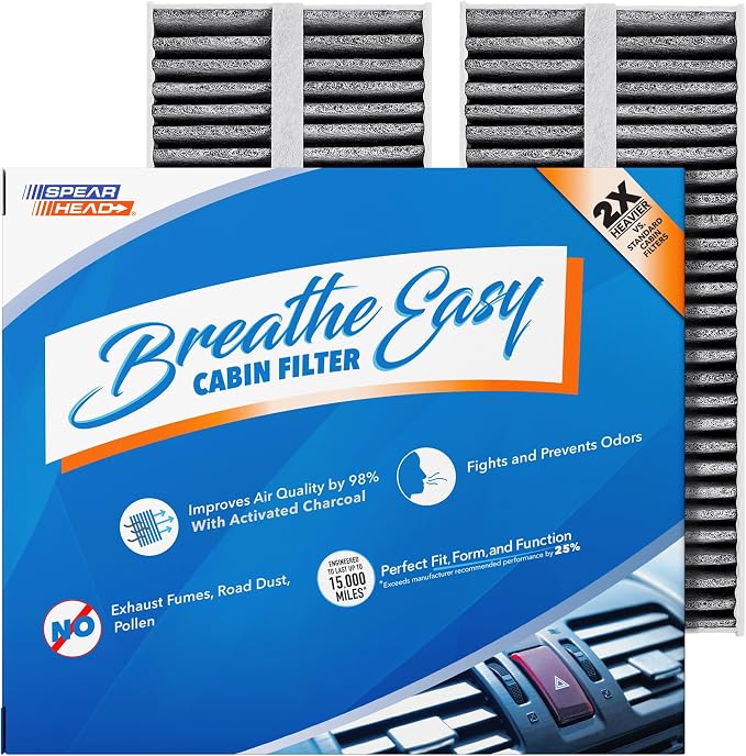 Spearhead Odor Defense Breathe Easy Cabin Filter | Fits 2004-10 QX56, 2005-15 by SPEARHEAD