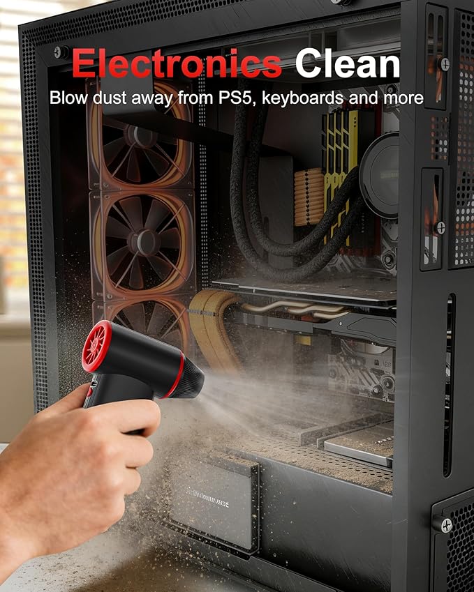 GOOLOO F3 Compressed Air Duster, 150000RPM Duster - Image 3