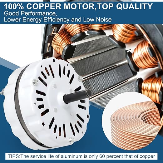 F0510B2944 F0510B2497 Power Vent Attic Fan Motor & 58033 Adjustable Thermostat - Image 7