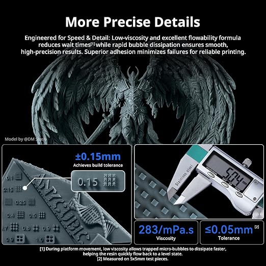 ANYCUBIC 2nd Gen Resin Technology ABS-Like Resin 2.0, 3D Printer Resin - Image 4