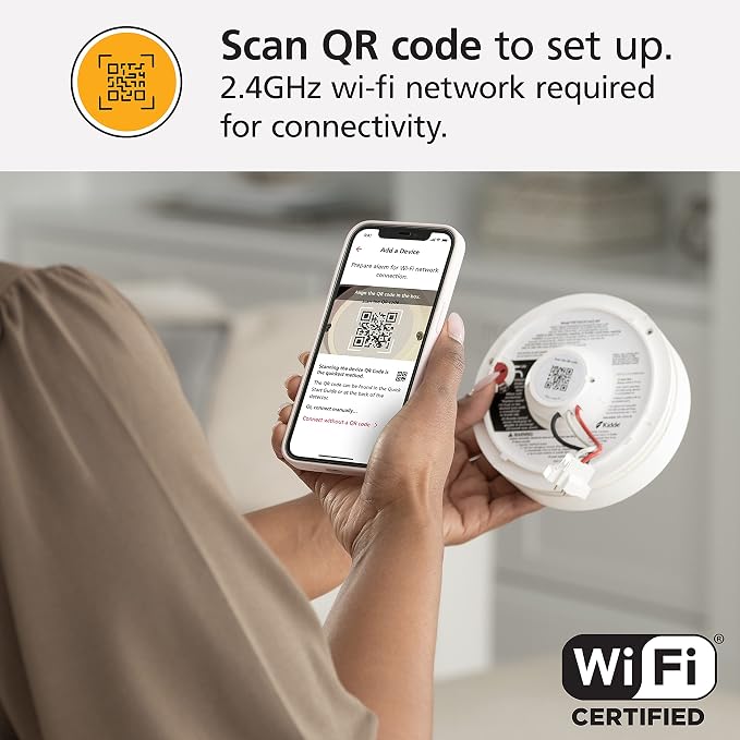 Kidde Smart Smoke Detector & Indoor Air, Quality Monitor, Alexa Compatible - Image 6