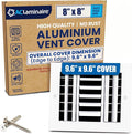 8x8 Aluminum 3-Way Air Vent Cover Wall or Ceiling HVAC Register Multi-Shutter by ACLAMINAIRE