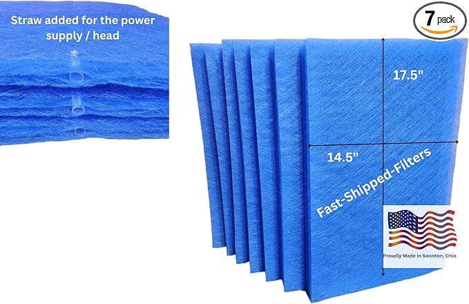 Fast-Shipped-Filters 7 Pack 16x20 Replacement Filter Pads Designed to Fit by Unknown