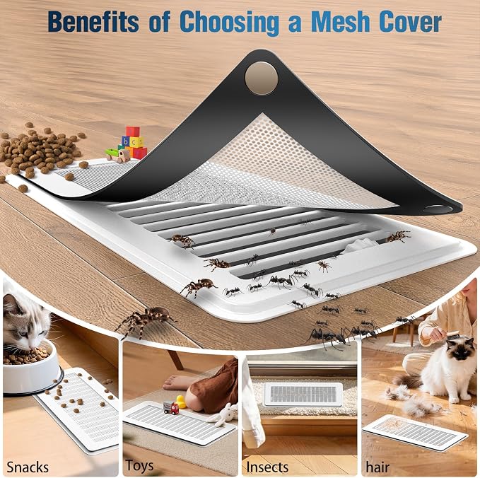 Magnetic Vent Covers with Vent Screen 5.1x11.3 Inch, Ceiling Air Vents - Image 4