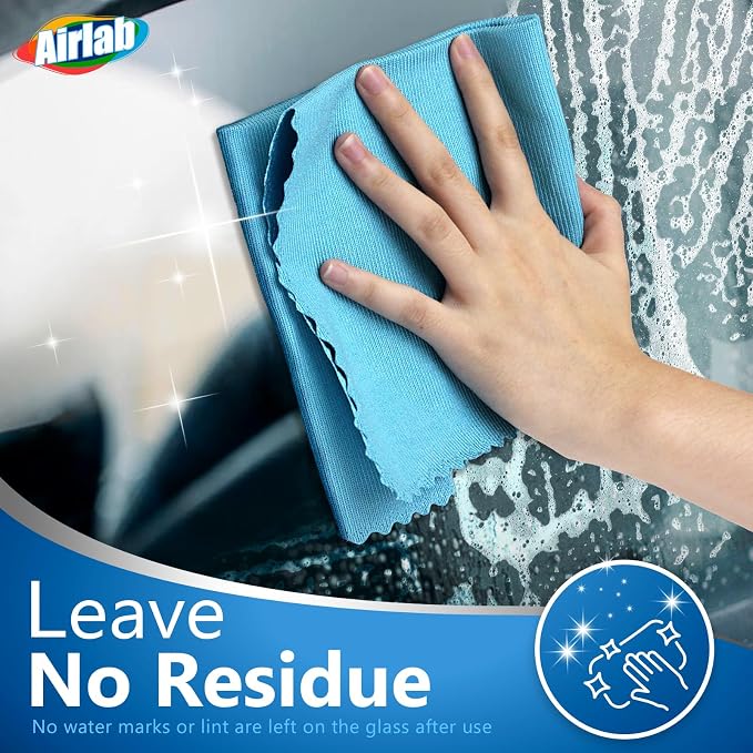 Airlab Glass Polishing Cloth Streak Free Miracle Cleaning Cloth Lint Free - Image 3