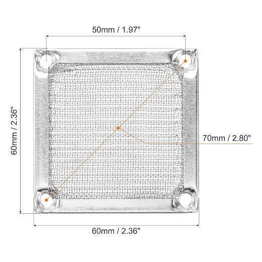 PATIKIL 60mm Computer Fan Filter Grill - Image 2