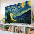 Starry Sky Moon Stars Forest Indoor TV Cover, Elastic TV Screen Protector Oil by Unknown