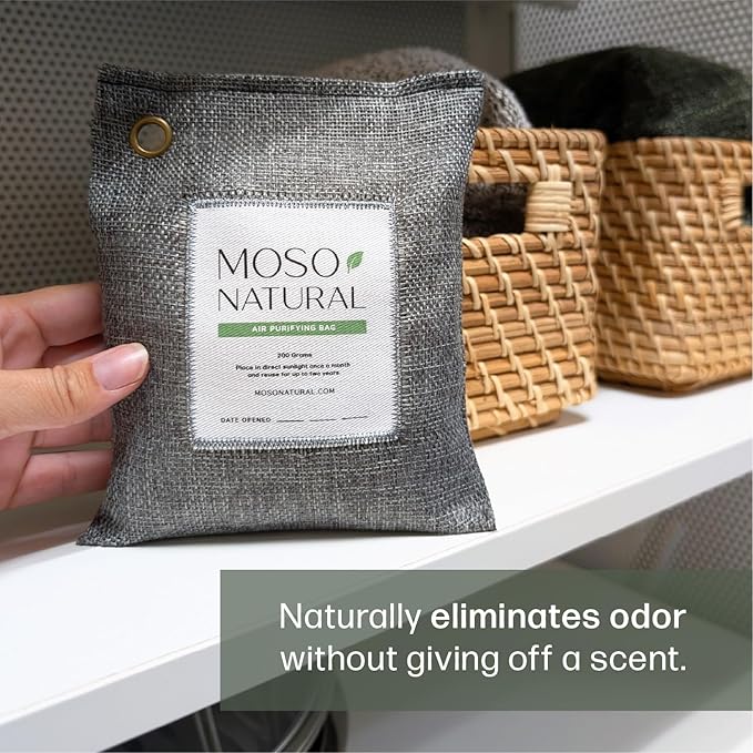 Moso Natural Air Purifying Bag 200g HGTV Editor's Pick | Premium Bamboo - Image 2