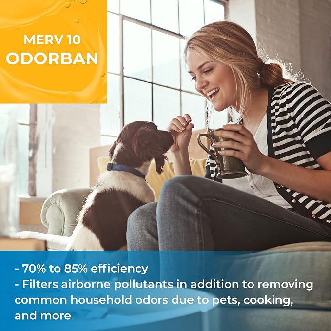 SpiroPure 24x24x2 MERV 10 Odor Reduction Air Filters - Image 3