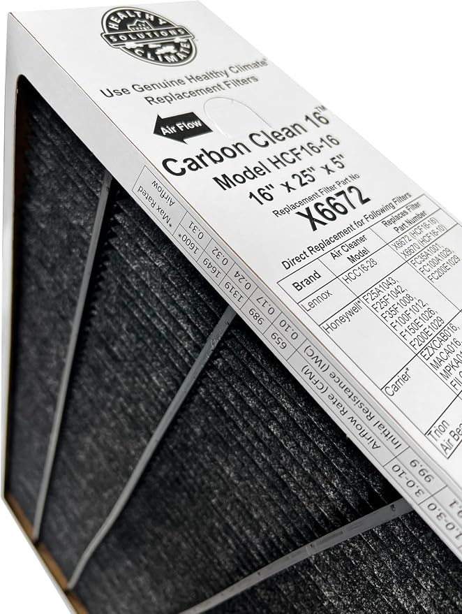 Lennox Healthy Climate X6672 16x25x5 Healthy Climate Carbon-Clean MERV 16 - Image 4