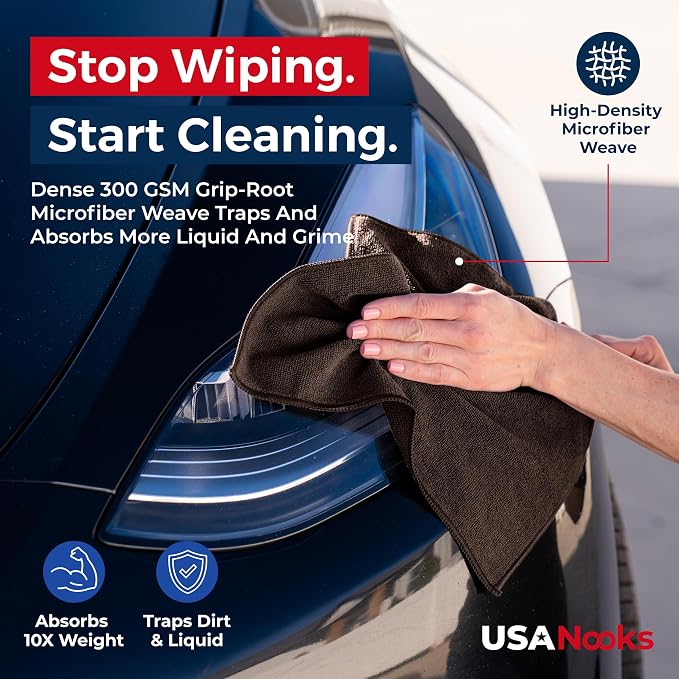 USANOOKS Premium 300GSM Microfiber Cleaning Cloth - Image 6