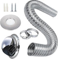 Pellet Stove Fresh Air Intake Kit, 2 "x 60" Pellet Stove Pipe, External by KUNBEIEN