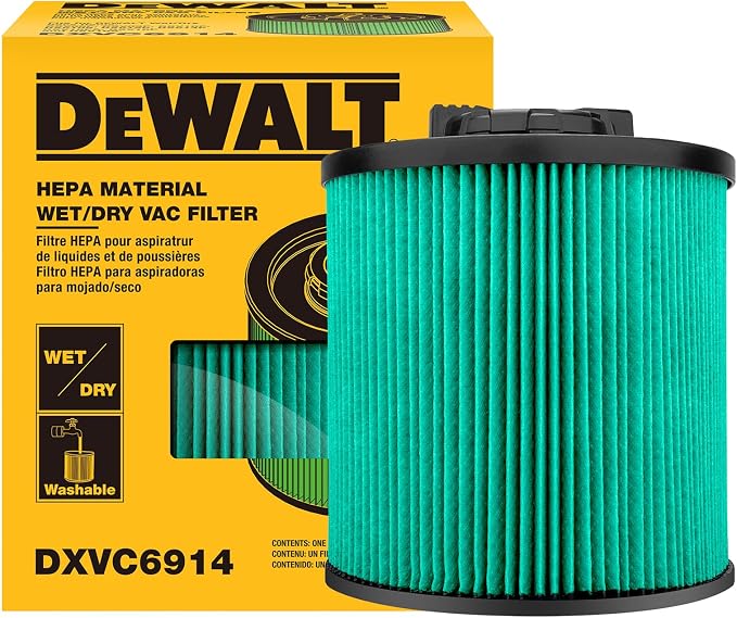 DEWALT Shop Vac Filters, DXVC6914 HEPA Cartridge Filter, Vacuum Filter - Image 9