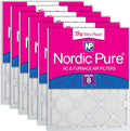 Nordic Pure 12x24x1 Tru Mini Pleat MERV 8 AC Furnace Air Filters 6 Pack | by NordicPure