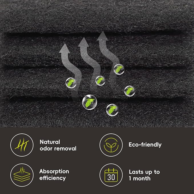 EKO Odor Filter Refills for Food Waste Bin and Compost Bin, Activated Carbon - Image 4