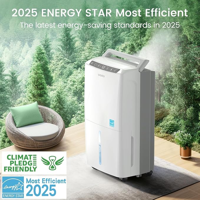 Waykar 2, 000 Sq. Ft. 34 Pints 2025 Most Efficient Energy Star Dehumidifier - Image 2