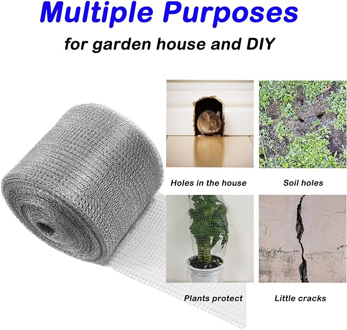 Wire Mesh Hole Fill Fabric 5 in X 103Ft, Weep Holes Filler and Covers, Upgraded - Image 5