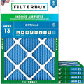 Filterbuy 12x16x1 Air Filter MERV 13 Optimal Smoke & Allergy Defense, by Filterbuy