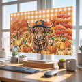 Scottish Highland Cow Indoor TV Cover, Elastic TV Screen Protector Country by Unknown