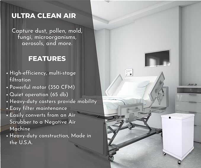 Extract-All Mobile ULPA Air Scrubber and Negative Air Filter Machine, - Image 4