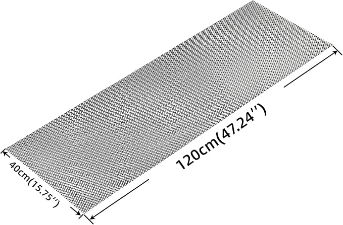 AggAuto 47x16 inches Car Pickup Truck Grill Mesh Spoiler Bumper Vent Aluminum - Image 8