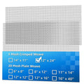 AMZDEPOT 2 Pack 12"x24" Wire Mesh, 5 Mesh Crimped Stainless Steel Mesh by AMZDEPOT