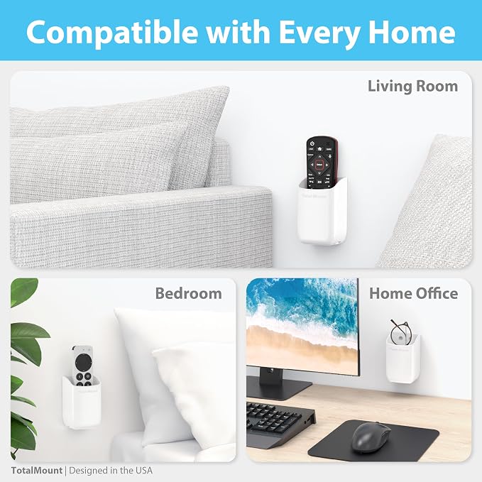 TotalMount Hole-Free Remote Holders – Eliminate Need to Drill Holes in Your Wall - Image 6
