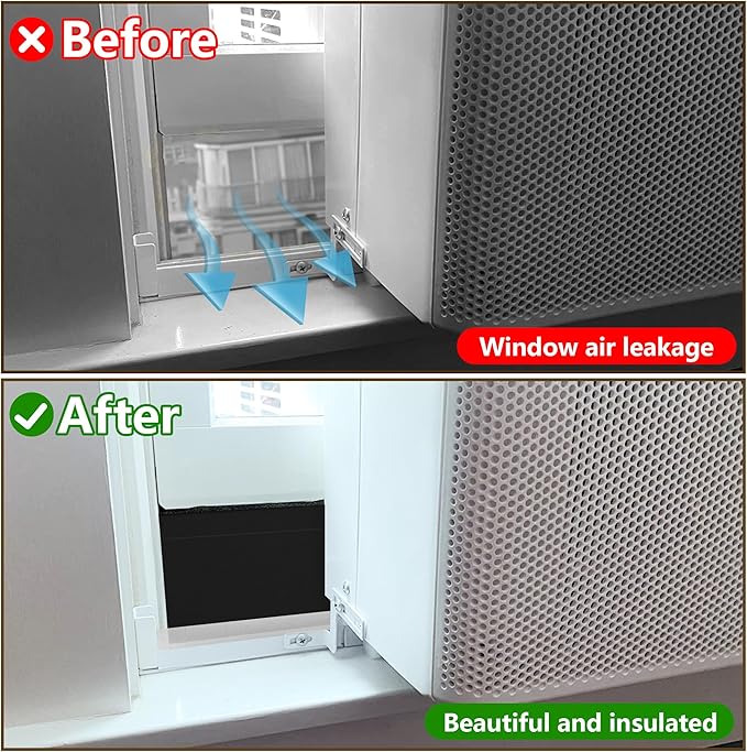 moonoom 4 Pack Air Conditioner Foam Block, Window AC Side Foam Block Kit - Image 5