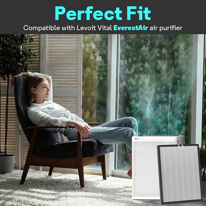 Leemone EverestAir-P Air Purifier Replacement Filter, 2 Pack | True HEPA - Image 4