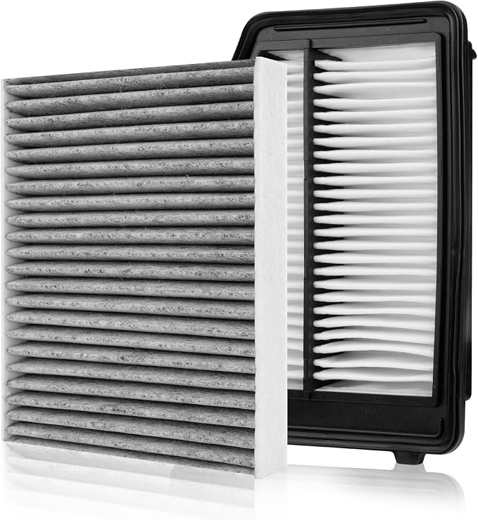Cabin & Engine Air Filter Fit for Honda Civic 1.8L 2012-2015, Acura ILX Base by Forccord