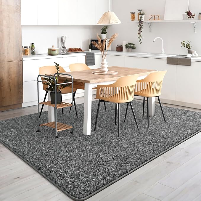 AROGAN Washable 2x8 Runner Rug for Hallway, Long Runner Rugs wtih Soft Memory Foam for Bedroom, Non Slip Backing Carpet Runners for Hallways, Kitchen, Bathroom, Entryway Home Decor, Black and White
