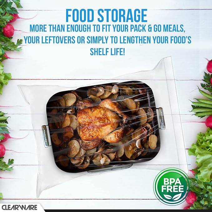 Clearware 50 Large Storage Bags - Image 8