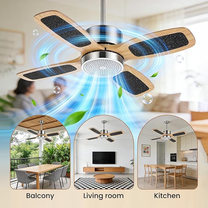 20pcs Ceiling Fan Filters for Blades, 9.9" X 3.4" Activated Coconut Carbon Air - Image 9