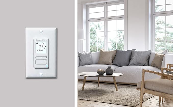 Honeywell RPLS540A ECONOSwitch Programmable Timer Switch, 1.5"D x 1.69"W x - Image 2